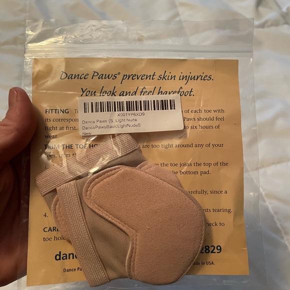 Discontinued-Original Dance Paws. Light nude. Basic sole. Size small. Brand new. - Picture 2 of 3